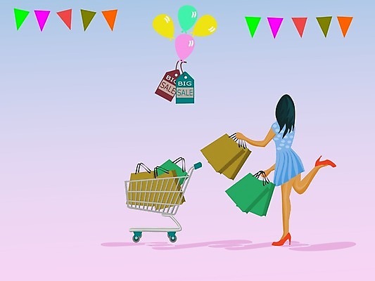 EPS 해외이미지 백인 1 드레스 여자 행복 리본 분홍색 포즈 백그라운드 가방 일러스트 휴가 선물 서기 사람 컬러풀 유행 세일 바구니 상점 점프 카트 기쁨 축하 잡기 시장 구매 가득함 오브젝트 만족 패키지 풍선 적재 슈퍼마켓 스타일 해외일러스트 서양인 잡화 옷 감정 컬러 컨셉 모션 쇼핑 파일형식 벡터 이미지허브