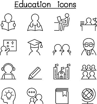 EPS 해외이미지 학생 교육 일러스트 졸업 학교 아이디어 사람모양 사람없음 세트 교사 가르침 에듀케이션 해외일러스트 모양 직업 컨셉 파일형식 벡터 이미지허브