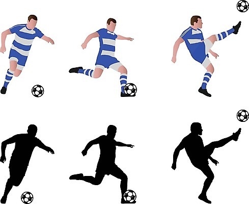EPS 해외이미지 클립아트 남자 실루엣 스포츠 일러스트 공 모션 사람 경기 컵 세계 달리기 숫자 점프 축구 경쟁 게임 우승 발사 연습 점수 골 양발 챔피언 플레이어 필승 해외일러스트 문자 식기 컨셉 놀이 촬영기법 구기 최고 파일형식 벡터 이미지허브