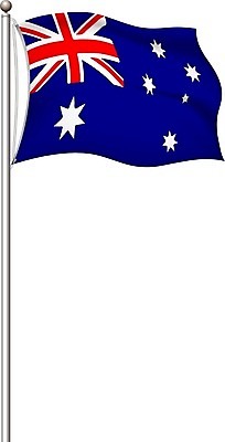 EPS 해외이미지 전통 배너 별 물결 십자가 일러스트 바람 매달리기 그래픽 빨간색 파란색 세계 흰색 깃발 호주 땅 심볼 봉 고립 전국 현실 해외일러스트 자연요소 컬러 모션 날씨 오세아니아 파일형식 벡터 이미지허브