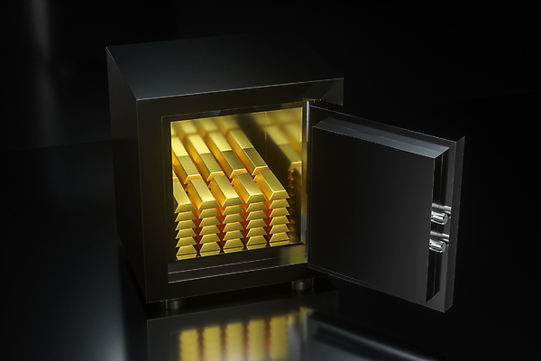 JPG 해외이미지 일러스트 사람없음 금융 경제 3D 쌓기 오픈 재산 디지털합성 금고 금괴 해외일러스트 모션 황금 파일형식 이미지허브