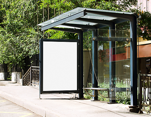 포토 JPG 해외이미지 주간 간판 프레임 광고판 사람없음 야외 역 버스정류장 옥외간판 옥외광고 목업 해외포토 자연요소 교통시설 알림판 판 파일형식 이미지허브