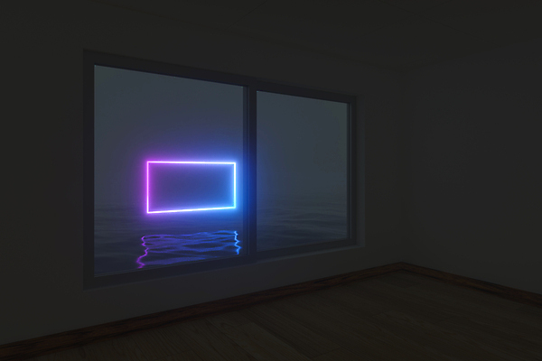 포토 JPG 해외이미지 백그라운드 창문 추상 사람없음 내부 그래픽 반사 3D 디지털 네온 직사각형 해외포토 도형 무늬 디지털합성 파일형식 이미지허브