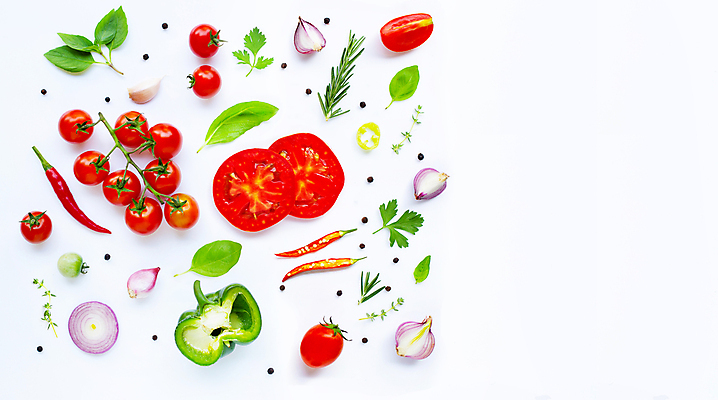 포토 JPG 해외이미지 백그라운드 토마토 채소 식재료 방울토마토 고추 단면 피망 파프리카 실내 마늘 사람없음 신선 흰배경 후추 바질 적양파 카피스페이스 해외포토 양파 내부 공백 흰색 향신료 파일형식 이미지허브