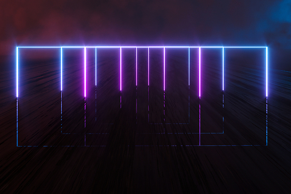 포토 JPG 해외이미지 백그라운드 추상 사람없음 그래픽 반사 3D 사각형 네온 겹침 해외포토 도형 무늬 디지털합성 파일형식 이미지허브