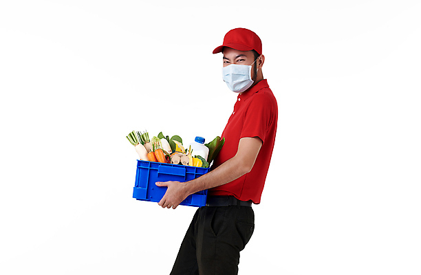 포토 JPG 해외이미지 직업 잡화 남자 행복 음식 채소 과일 노동자 새로움 건강 가면 한명 사람 동양인 상자 바구니 상점 흰색 표현 신선 잡기 시장 배달원 배송 서비스 질서 온라인 슈퍼마켓 소셜 해외포토 1 감정 컬러 컨셉 모션 인종 예절 파일형식 이미지허브