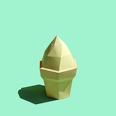 포토 JPG 해외이미지 종이 아이스크림 실내 그림자 사람없음 페이퍼아트 오브젝트 종이공예 소프트아이스크림 민트색배경 해외포토 백그라운드 디저트 내부 공예 민트색 파일형식 이미지허브