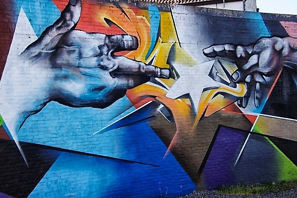 포토 JPG 해외이미지 벽 벽돌 미술 사람없음 그래피티 벽화 해외포토 문화예술 낙서 그림 파일형식 이미지허브