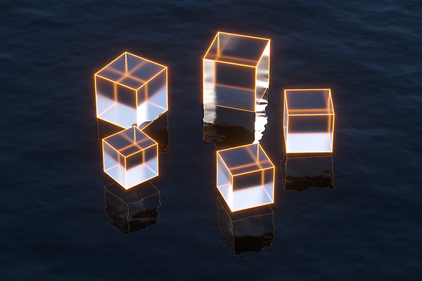 포토 JPG 해외이미지 선 바다 추상 사람없음 반사 3D 블록 큐브 디지털합성 정사각형 입체도형 프리즘 해외포토 도형 무늬 입체 광학기기 파일형식 이미지허브