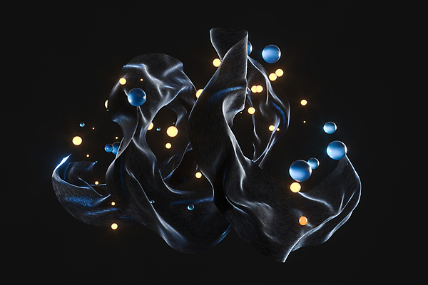 포토 JPG 해외이미지 일러스트 추상 사람없음 3D 검은색 원형 실크 디지털합성 부드러움 입체도형 해외일러스트 도형 컬러 무늬 직물 감각 입체 파일형식 이미지허브