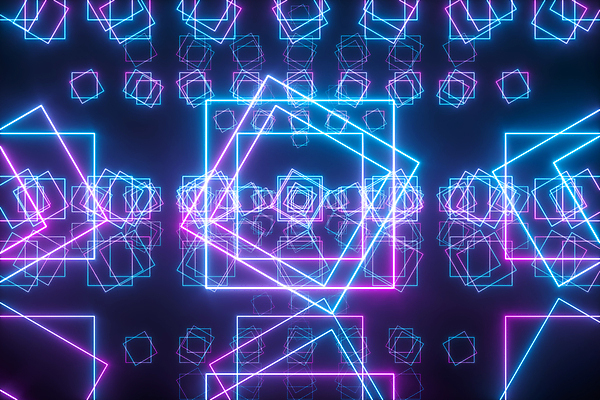 포토 JPG 해외이미지 백그라운드 추상 사람없음 그래픽 3D 신비 정사각형 네온 겹침 해외포토 도형 컨셉 무늬 디지털합성 파일형식 이미지허브