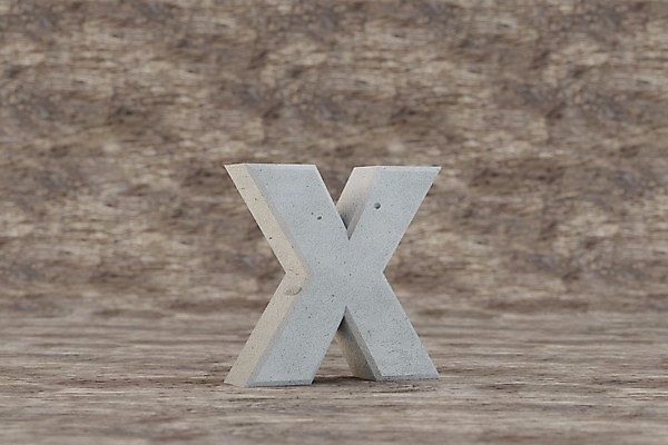 포토 JPG 해외이미지 캐릭터 알파벳 백그라운드 일러스트 사람없음 3D 바위 X 편지 만들기 타입 고립 콘크리트 해외포토 영어 모션 돌_바위 디지털합성 파일형식 이미지허브