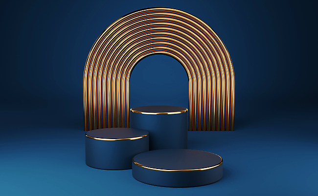 포토 JPG 해외이미지 백그라운드 사람없음 공간 금색 원형 남색 아치 단상 포디움 해외포토 도형 컬러 무대 파일형식 이미지허브