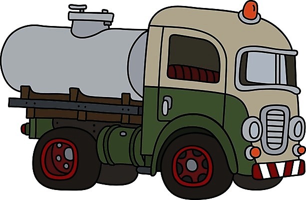 EPS 해외이미지 일러스트 자동차 사람없음 빈티지 클래식 복고 연료 화물트럭 클래식카 탱크로리 해외일러스트 육상교통 컨셉 승용차 트럭 화물차 파일형식 벡터 이미지허브