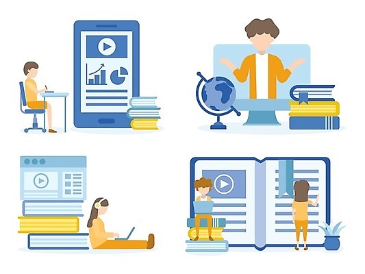 EPS 해외이미지 학생 교육 인터넷 일러스트 비즈니스 학교 모바일 그래프 거리 아이디어 사람 책 노트북 공책 웹 도서관 강의 심볼 오브젝트 대학교 온라인 온라인강의 네트워킹 해외일러스트 컨셉 문구용품 전자제품 네트워크 파일형식 벡터 언택트 이미지허브