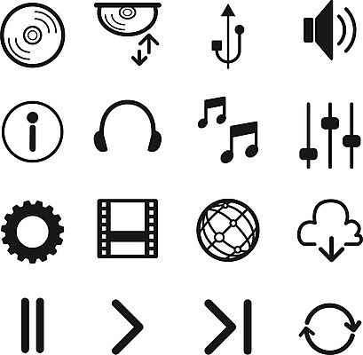 EPS 해외이미지 음악 인터넷 음표 일러스트 사람없음 세트 헤드폰 정보 CD 정지 볼륨 비디오 일시정지 클라우드서비스 빨리감기 반복재생 이퀄라이저 인터페이스 제어 플레이 플레이어 중지_중단 해외일러스트 기호 음향기기 모션 문화예술 서비스 파일형식 벡터 이미지허브