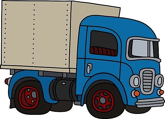 EPS 해외이미지 일러스트 자동차 사람없음 파란색 빈티지 클래식 컨테이너 캐비닛 복고 화물트럭 클래식카 해외일러스트 산업 육상교통 컬러 컨셉 승용차 트럭 사물함 파일형식 벡터 이미지허브