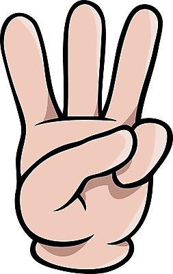 EPS 해외이미지 손 분홍색 일러스트 손가락 손바닥 3 사람 신체부위 숫자 오픈 계산 만화 심볼 그림 코믹 보여주기 서명 카운트다운 해외일러스트 문자 컬러 모션 파일형식 벡터 이미지허브