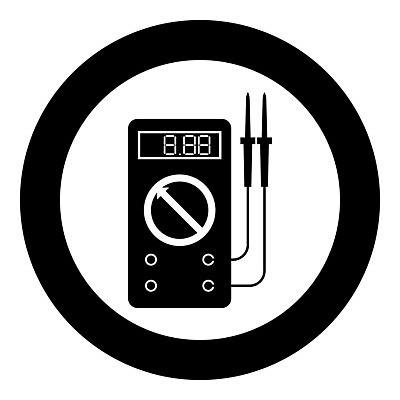 EPS 해외이미지 일러스트 디지털 검은색 힘 장비 공구 원형 지시 측정 전자 철사 볼트 계량기 게이지 고립 멀티 전압 충고 해외일러스트 도형 컬러 모션 도구 파일형식 벡터 이미지허브