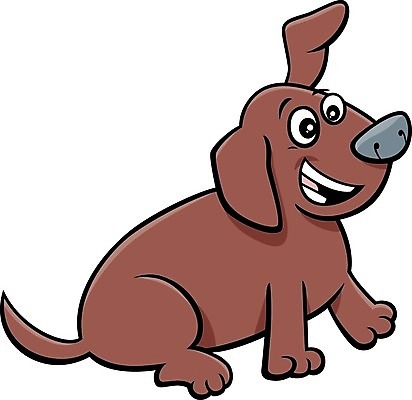 EPS 해외이미지 캐릭터 일러스트 앉기 사람없음 반려동물 갈색 귀여움 개 만화 해외일러스트 일러캐릭터 동물 컬러 컨셉 포유류 모션 파일형식 벡터 이미지허브