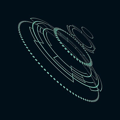 EPS 해외이미지 일러스트 사람없음 디지털 사이버 UI 인터페이스 SF 해외일러스트 파일형식 벡터 이미지허브