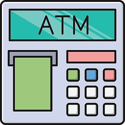 EPS 해외이미지 돈 일러스트 비즈니스 금융 쇼핑 픽토그램 달러 기계 신용카드 고객 심볼 사인 전자 ATM 계좌 인출 해외일러스트 경제 재산 파일형식 벡터 이미지허브