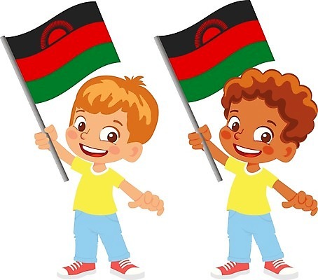 EPS 해외이미지 손 배너 물결 어린이 일러스트 소년 깃발 심볼 말라위 해외일러스트 남자 사람 신체부위 파일형식 벡터 이미지허브