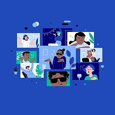 EPS 해외이미지 교육 얼굴 선 음악 인터넷 일러스트 통신 관계 회의 사람 파티 스크린 모니터 모임 축하 춤 네트워크 플랫 바이러스 연결 DJ 부름 온라인 동영상 고립 엘리먼트 프리랜서 해외일러스트 직업 컨셉 비즈니스 모션 문화예술 이벤트 신체부위 컴퓨터 파일형식 벡터 이미지허브