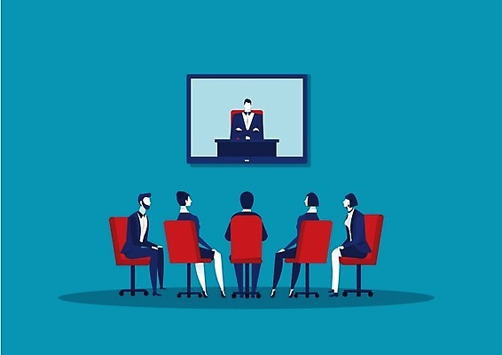 EPS 해외이미지 직업 일러스트 회사 비즈니스 통신 회의 직장 대화 사람 비즈니스맨 낙서 계획 연결 종업원 동료 경영자 리더 온라인 동영상 세미나 온라인강의 프로젝트 해외일러스트 남자 컨셉 관계 말하기 직장인 강의 파일형식 벡터 언택트 이미지허브