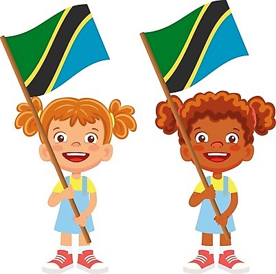 EPS 해외이미지 클립아트 손 배너 물결 어린이 일러스트 깃발 심볼 깃대 탄자니아 해외일러스트 아프리카 사람 신체부위 파일형식 벡터 이미지허브