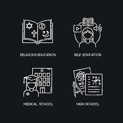 EPS 해외이미지 학생 교육 백그라운드 일러스트 학사모 졸업 학교 수업 사람모양 고등학교 사람없음 책 세트 검은색 중학교 자기주도학습 해외일러스트 모양 모자_잡화 컬러 학습 파일형식 벡터 이미지허브