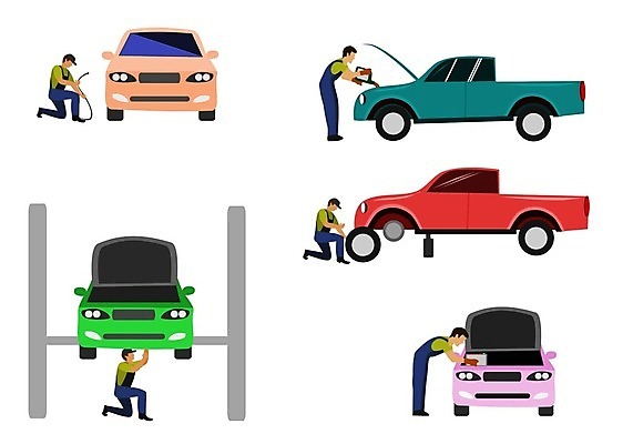 EPS 해외이미지 직업 디자인 산업 컨셉 일러스트 비즈니스 교통시설 자동차 노동자 사람 세트 상점 공구 스패너 업무 바퀴 작업실 기술자 변화 플랫 수리 역 수집 서비스 타이어 리프트 엔진 정비공 모터 유지 고립 자동 차고 해외일러스트 육상교통 교통 도구 작업 시설 파일형식 벡터 이미지허브