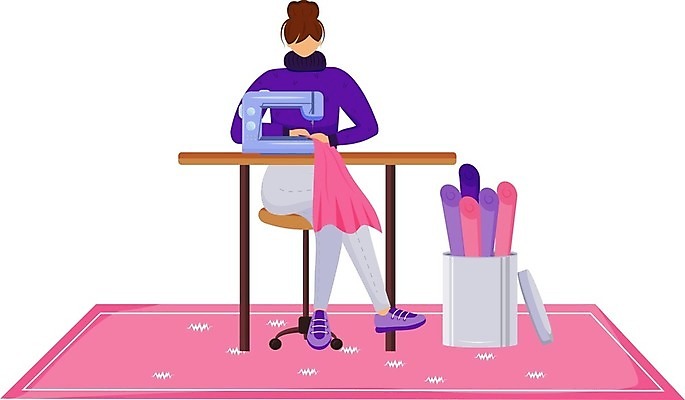 EPS 해외이미지 백인 직업 캐릭터 디자인 옷 여자 남자 백그라운드 컨셉 일러스트 직장 사람 성인 그래픽 유행 기계 흰색 직물 업무 작업실 플랫 수리 바느질 디자이너 만화 수집 심플 재단 고립 전용 스타일 해외일러스트 일러캐릭터 서양인 컬러 회사 작업 파일형식 벡터 이미지허브