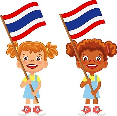 EPS 해외이미지 클립아트 손 배너 물결 어린이 일러스트 태국 깃발 심볼 깃대 해외일러스트 아시아 사람 신체부위 파일형식 벡터 이미지허브