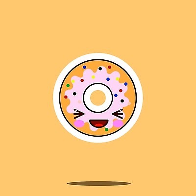 EPS 해외이미지 캐릭터 행복 얼굴 음식 분홍색 백그라운드 일러스트 디저트 미소 케이크 초콜릿 빵집 도넛 달콤 맛 아침식사 만화 설탕 심볼 크림 고립 해외일러스트 일러캐릭터 감정 컬러 컨셉 표정 신체부위 상점 식사 파일형식 벡터 이미지허브