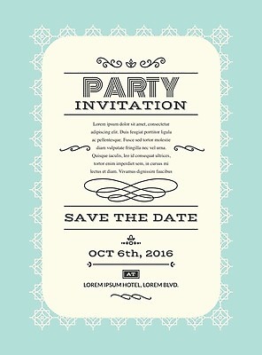 EPS 해외이미지 디자인 곡선 일러스트 사람없음 파티 초대장 감성 민트색 해외일러스트 선 컬러 컨셉 카드_감사 이벤트 파일형식 벡터 이미지허브