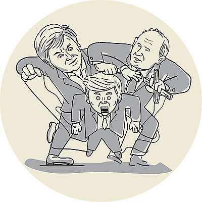 EPS 해외이미지 남자 줄 일러스트 정장 그래픽 만화 싸움 철사 고립 꼭두각시 제어 해외일러스트 옷 모션 사람 파일형식 벡터 이미지허브