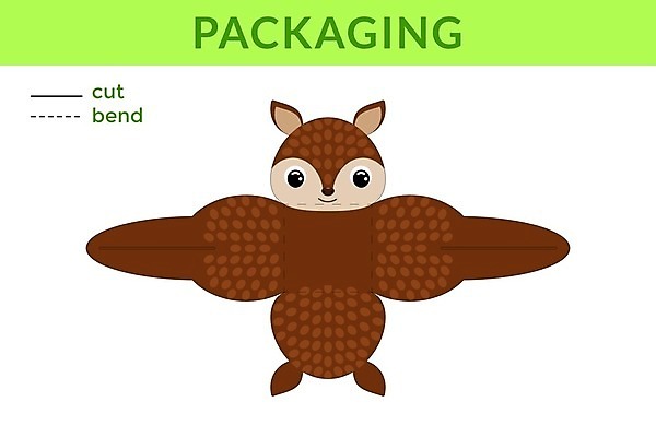 EPS 해외이미지 일러스트 사람없음 종이접기 DIY 아르마딜로 전개도 해외일러스트 동물 종이 취미 접기 파일형식 벡터 이미지허브