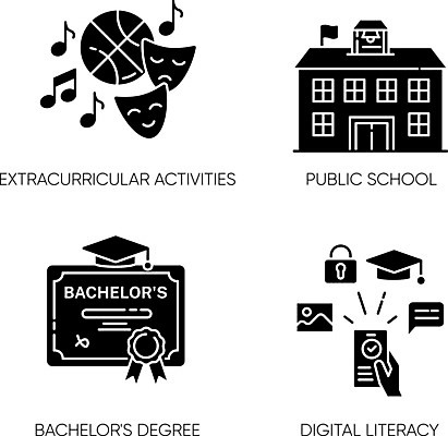 EPS 해외이미지 교육 일러스트 학사모 학교 수업 사람없음 졸업장 강의 심볼 예체능 해외일러스트 모자_잡화 졸업 파일형식 벡터 이미지허브