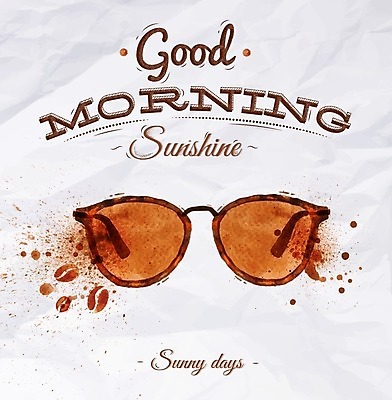 EPS 해외이미지 커피 일러스트 수채화 사람없음 선글라스 손그림 해외일러스트 안경 음료 파일형식 벡터 이미지허브