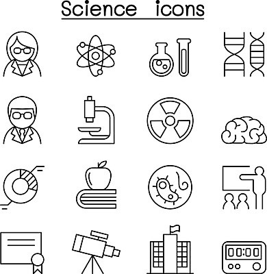 EPS 해외이미지 디자인 교육 실루엣 선 과학 백그라운드 일러스트 현미경 실험 그래픽 세트 픽토그램 교수 의사 실험실 DNA 수집 상패 심볼 과학자 사인 생물학 원자 천문학 원자력 개발 고립 얇은 유전 증명서 스타일 이론 해외일러스트 직업 촬영기법 실험기구 교사 에너지 의료진 생명공학 상_우승 학자 파일형식 벡터 이미지허브
