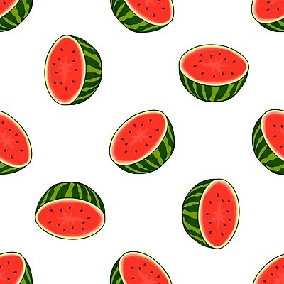 EPS 해외이미지 백그라운드 패턴 일러스트 단면 수박 사람없음 빨간색 해외일러스트 컬러 무늬 과일 파일형식 벡터 이미지허브