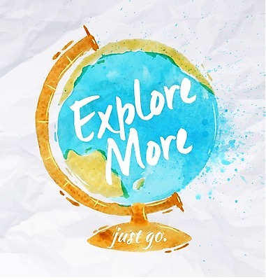 EPS 해외이미지 일러스트 수채화 사람없음 지구본 손그림 해외일러스트 파일형식 벡터 이미지허브