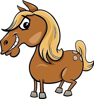 EPS 해외이미지 일러스트 사람없음 갈색 말_동물 해외일러스트 컬러 포유류 파일형식 벡터 이미지허브