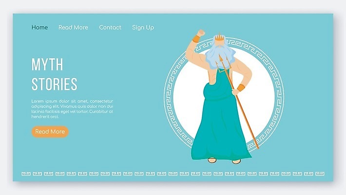 EPS 해외이미지 전신 템플릿 남자 하늘색 일러스트 한명 서기 들기 성인 삼지창 그리스로마신화 그리스신 포세이돈 성인남자한명만 해외일러스트 1 창 모션 사람 파란색 신_종교 신화 남자한명만 성인남자만 파일형식 벡터 이미지허브