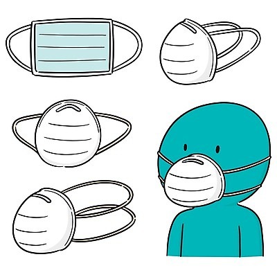 EPS 해외이미지 캐릭터 일러스트 사람모양 종류 마스크 사람없음 다양 보호 예방 마스크착용 위생관리 해외일러스트 일러캐릭터 모양 다수 컨셉 관리 사회이슈 파일형식 벡터 이미지허브