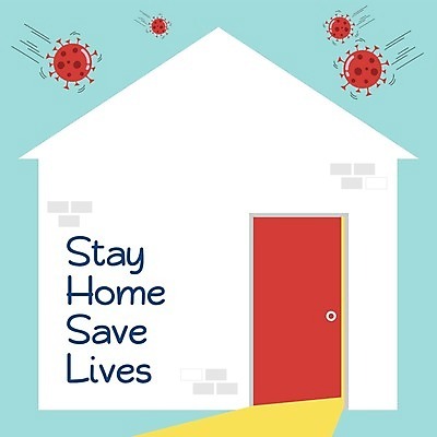 EPS 해외이미지 캠페인 일러스트 거리 주택 건강 안전 사람 환자 바이러스 보호 질병 위험 예방 공포 감염 번짐 고립 셀프 소셜미디어 전염병 제어 주목 해외일러스트 컨셉 의학 건물 파일형식 벡터 효과 이미지허브