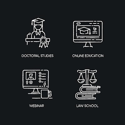 EPS 해외이미지 여자 일러스트 졸업생 한명 성인 세트 모니터 검은색 법 온라인강의 성인여자한명만 해외일러스트 1 컬러 졸업 사람 컴퓨터 강의 여자한명만 성인여자만 파일형식 벡터 언택트 이미지허브