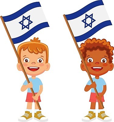 EPS 해외이미지 클립아트 손 배너 물결 어린이 일러스트 소년 깃발 심볼 깃대 이스라엘 해외일러스트 남자 사람 신체부위 서아시아 파일형식 벡터 이미지허브