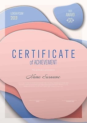 EPS 해외이미지 템플릿 분홍색 일러스트 프레임 사람없음 졸업장 증명서 해외일러스트 컬러 졸업 파일형식 벡터 이미지허브